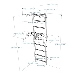 BenchK - Wooden Swedish Ladder Wall Stall Bar