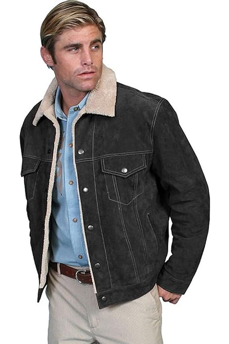 Scully Men's Boar Suede Leather Arena 
