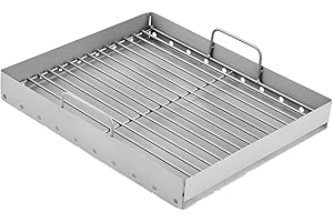 GRILLFLAME 47183T-21 PS9900 Charcoal Tray Grill Replacement Parts for Smoke Hollow 47183T HC4518L PS9500 6500 6800 8500 Iron Charcoal Pan SH5000 SH7000 Charcoal Grill Charcoal Basket with Handle Grill Parts