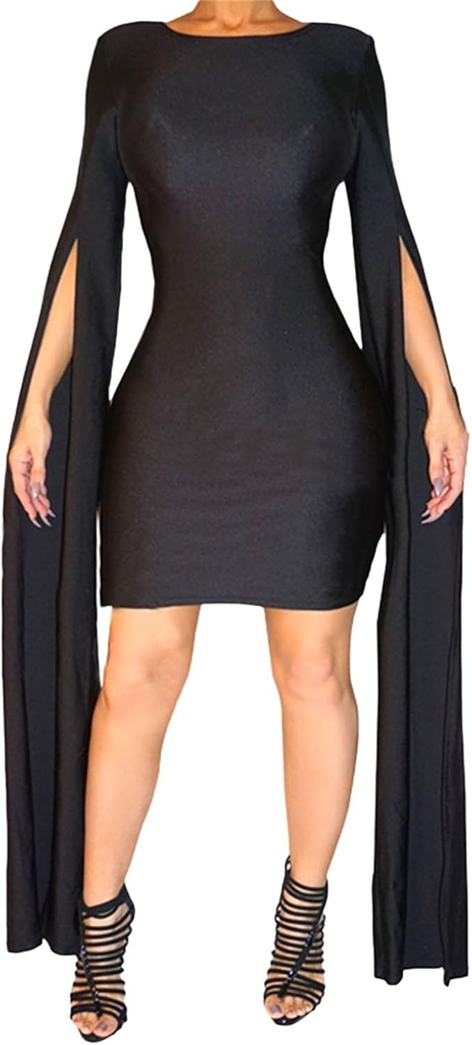 long sleeve dress midi length