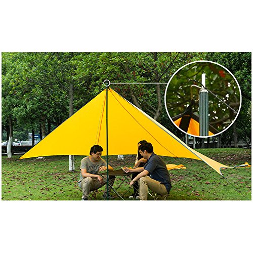 Tentock Aluminium Alloy Tarp Poles Tent Poles Rod Replacement for Tarp Sun Selter Awning Canopy 2pcs/Set - Thumbnail 5