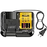 DCB112 Fast Charger Repalcement for Dewlt Batteries Charger Compatible with Dewlt 12V/20V Max Battery DCB112 DCB118 DCB101 DCB114 DCB104 DCB120 DCB126 DCB206 DCB204 DCB230 DCB240 DCB612