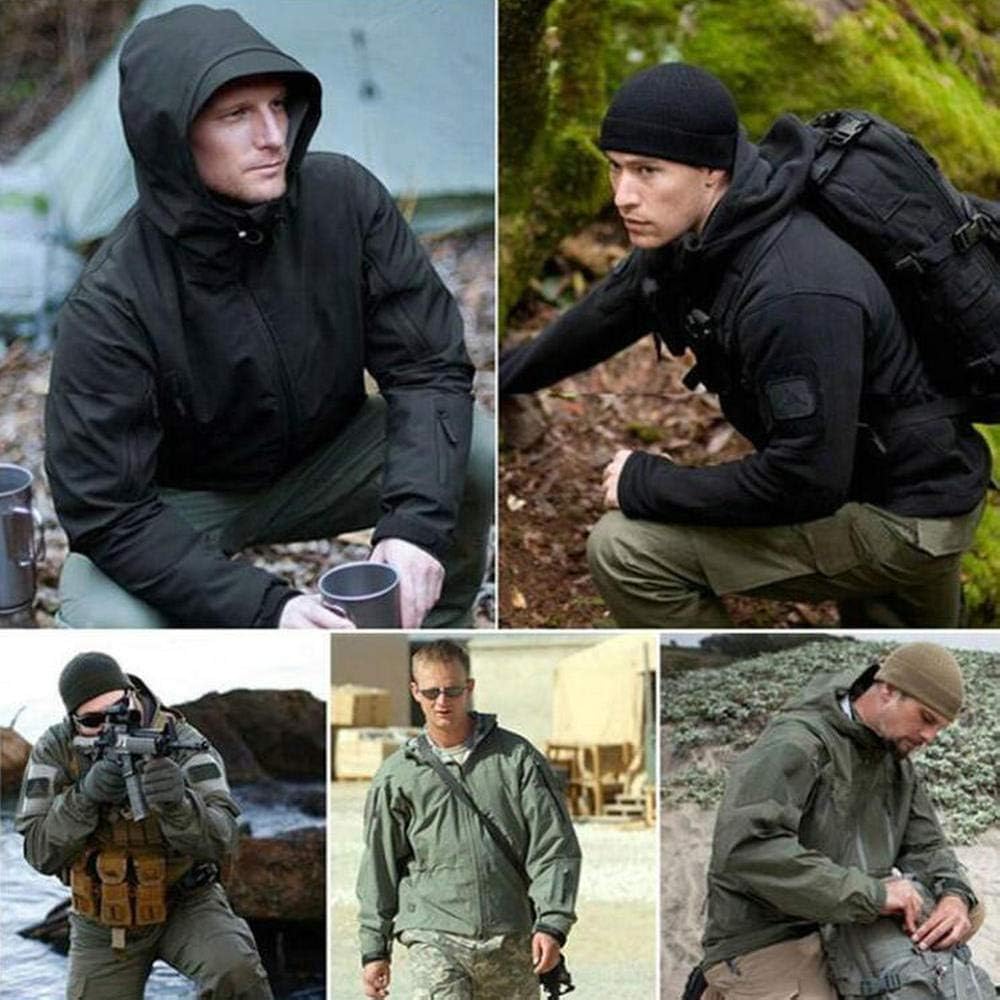 ANTARCTICA Men's Outdoor Waterproof Soft Shell Hooded Military Tactical Jacket: Clothing
