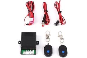 Universal 12V Car Alarm Immobilizer Anti Theft System + 2 Remote Controller with 10m Alarm Rangeoil Off Engine Off Locked
