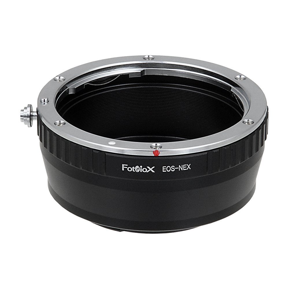 Fotodiox 10LAEOS-NEX Lens Mount Adapter - Canon EOS (EF / EF-S) D/SLR Lens to Sony Alpha E-Mount Mirrorless Camera Body , Black