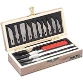 X-ACTO Products - X-ACTO - Knife Set, 3 Knives, 10 Blades, Carrying Case - Sold As 1 Each - Three styles with assorted blades that fit all three knives. - Convenient carrying case. -