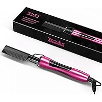 Terviiix Hot Comb Electric, Pressing Combs for Black Hair, Wigs & Beard, Anti-Scald Straightening Comb with Keratin…