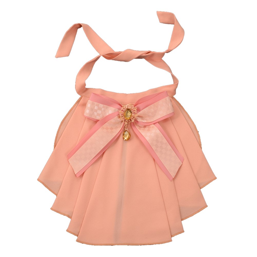 BLESSUME Women Victorian Chiffon Jabot Neck Collar (Light Salmon) — image 1