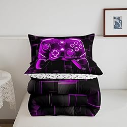 Manfei Teens Gaming Comforter Set Queen