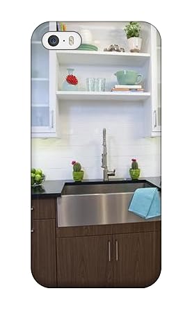 Waterdrop Snap On Kitchen With White Upper Cabinets And Dark Wood