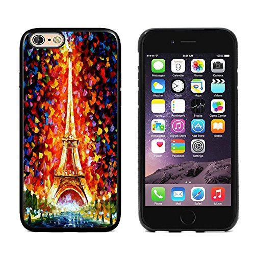 Apple iPhone 6s Plus case,DOO UC (TM) TPU 3D pattern Case for iPhone 6s Plus Black case The colorful fairy tale of Eiffel Tower in Paris