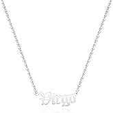 Aimber 18K Gold Plated Astrology Necklace for Women Jewelry,12 Zodiac Pendant Horoscope Constellations Necklace