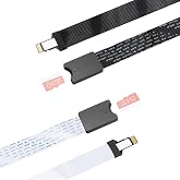 ELECTOP Micro SD to Micro SD Card Extension Cable - TF Card Reader Adapter, Flexible Extender Compatible with GPS, 3D Printer, Raspberry Pi, TV, DVD, SDXC
