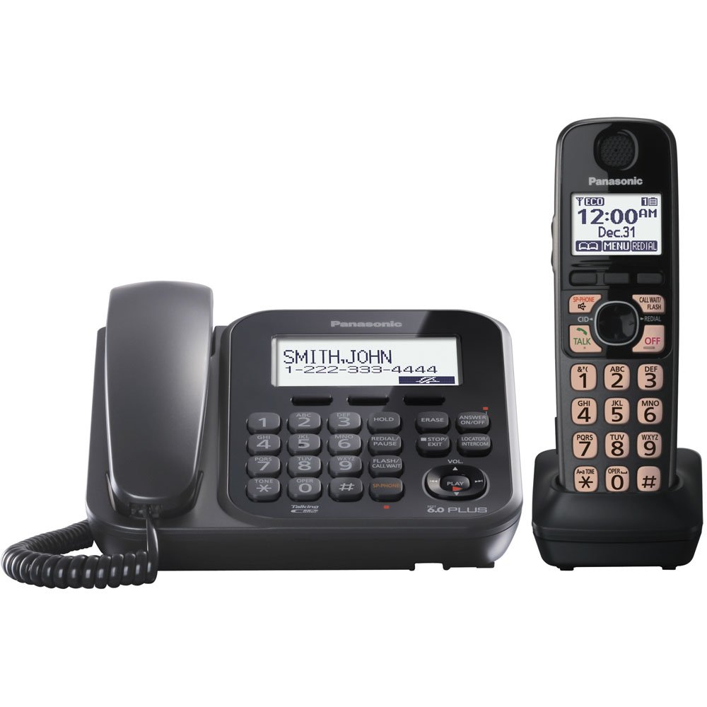 Amazon.com : Panasonic KX-TG4771B Dect_6.0 1-Handset 1-Line Landline  Telephone : Cordless Telephones : Electronics