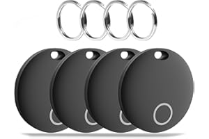 MIDLOCATER Air Tags-4 Pack GPS Tracker, Key Finder Bluetooth Luggage Tracker with Keychain, Works with Apple Find My (iOS Only), Item Locator for Key, Wallet, Suitcase, Bags, IP67 Waterproof, Battery Include