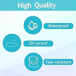 STARLIBOO Round Clear Seal Stickers- 2 Inch Clear