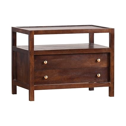 Gocosy Prop Chest Of Drawers Mango Wood Light Walnut Amazon In