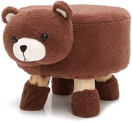 Fu Lian Siege De Canape Bebe Tabouret Creatif En Dessin Anime Animalier Petit Canape Pour Enfant Banc Pour Chaussure De Bebe Lavis Amovible Tabouret D Ours Brun Amazon Fr Cuisine Maison