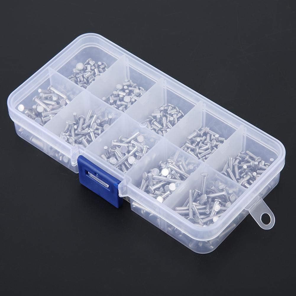 500pcs Solid Rivet Flat Head Aluminum Solid Rivets Multi-Size M2 Rivets 3/4/5/6/8/10/12/14 /16/18mm for Industrial Building Materials - Image 5