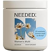 Needed. Multivitamin for Women with 23 Vitamins, Minerals and Antioxidants - Daily Womens Multivitamin - Vitamin B12, B6, D3, Choline, Calcium, Biotin, Magnesium, Folate and More (90 Count)