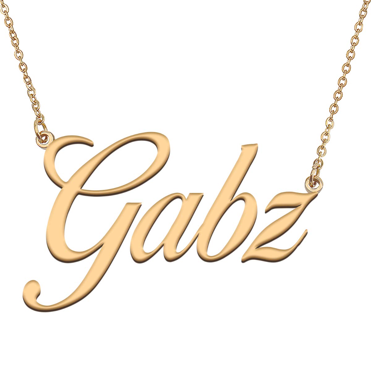 HUAN XUN Customized Custom Simple Any Name Necklace