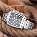 LONGBO Vintage Square Shape Dial Quartz Stainless Steel Watch P Military Man Waterproof Watches Retro Luminous Mens Wristwatch Black