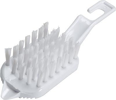 KitchenCraft Vegetable Brush Plastic Scrubber with Bristles and Hook 15x6cm