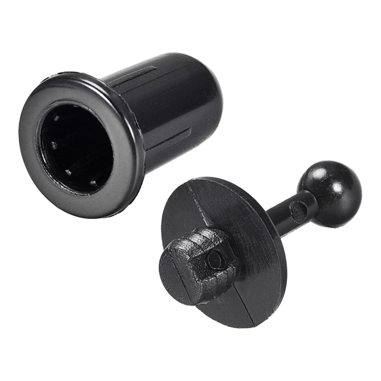 Rebower Speaker Small Peg Kit Durable Peg,[for Small Speakers, Bookshelf Boxes ] - Dia 6mm/Black/12 Set