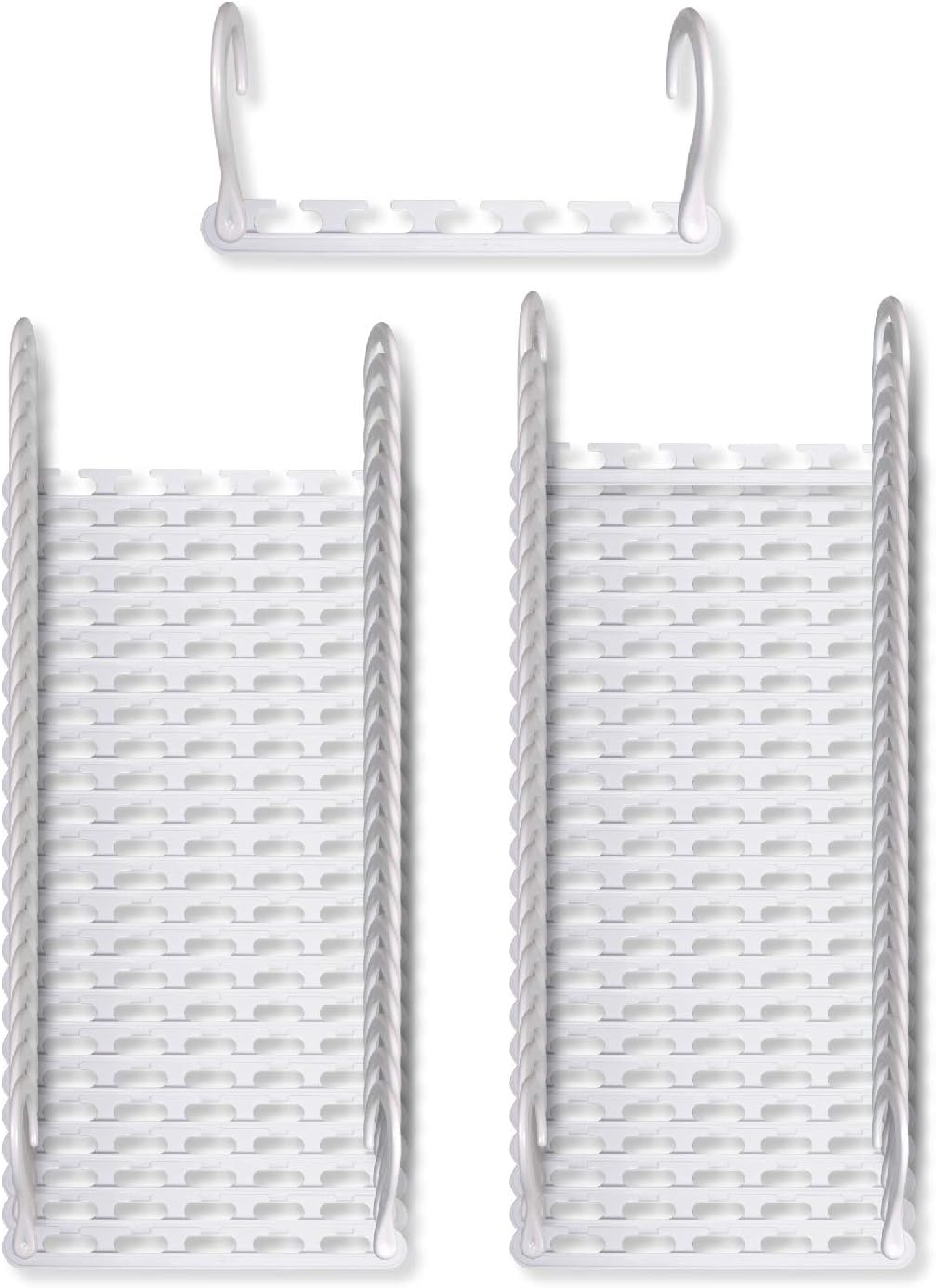 Wonder Hanger Max New & Improved, Pack of 50—Triples, The Closet Space for Easy, Effortless, Wrinkle-Free Clothes, Comes Fully Assembled, White