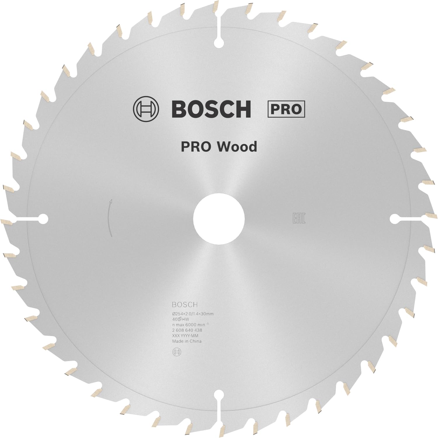 Bosch 1x PRO Wood Circular Saw Blade for Corded Mitre Saws (for Softwood, Hardwood, Ø mm, Professional Accessory Mitre Circular Saw)