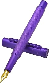 Hongdian erofa Purple Forest Bent Nib Fude Pen with Converter Gift Box Set