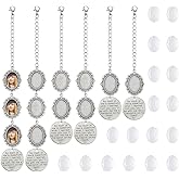 SUPERFINDINGS 6Pcs 3 Styles 2026 Graduation Cap Charms Alloy Memorial Charm Photo for Graduation Cap Memorial DIY Tassel Gifts with Glass Cabochons Graduation Cap Tassel Decorations 4.9inch 7.1inch