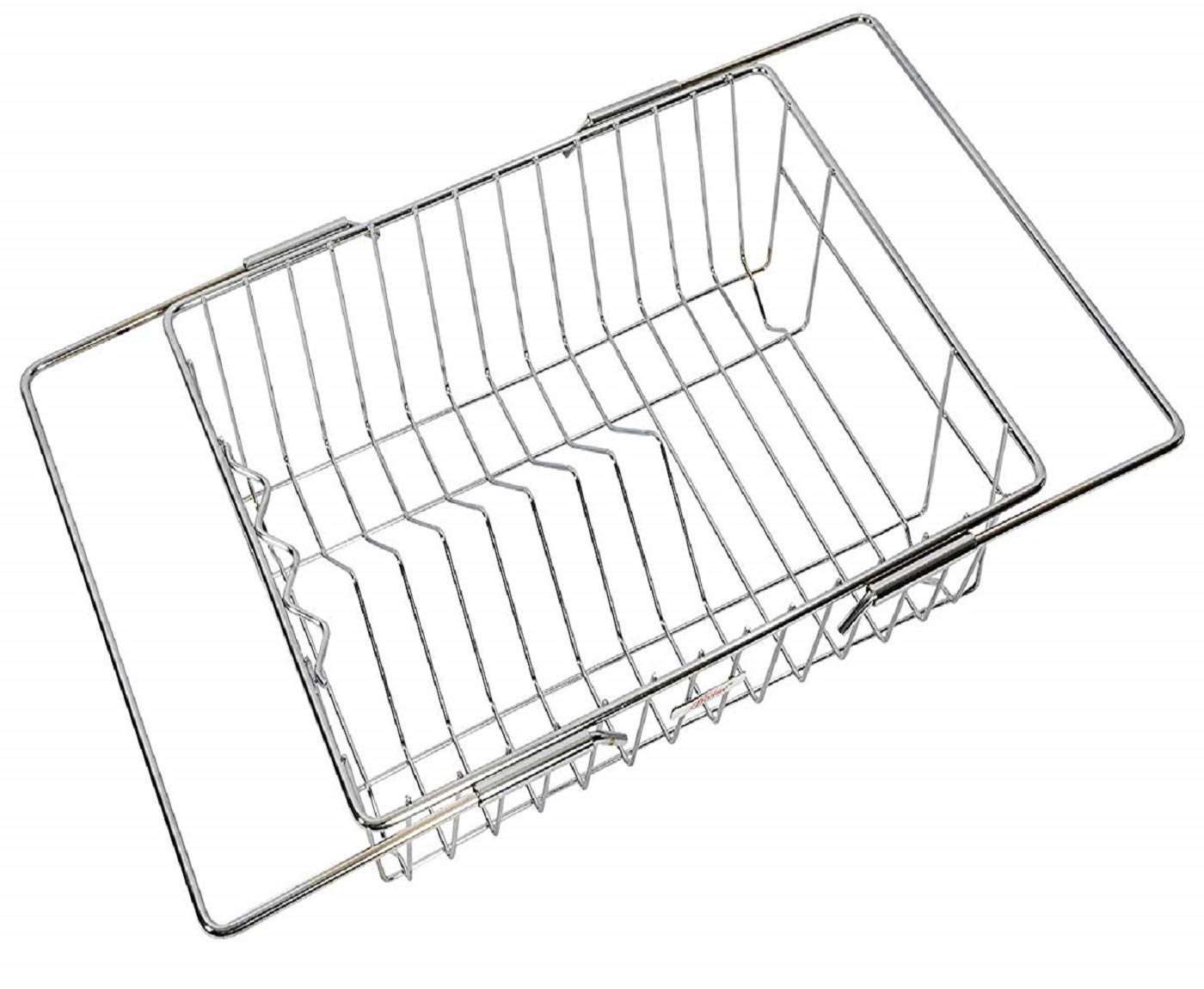 DEW-MAT Stainless Steel Dish Drainer Rack Without Tray for Kitchen Over The Sink (Sliver)