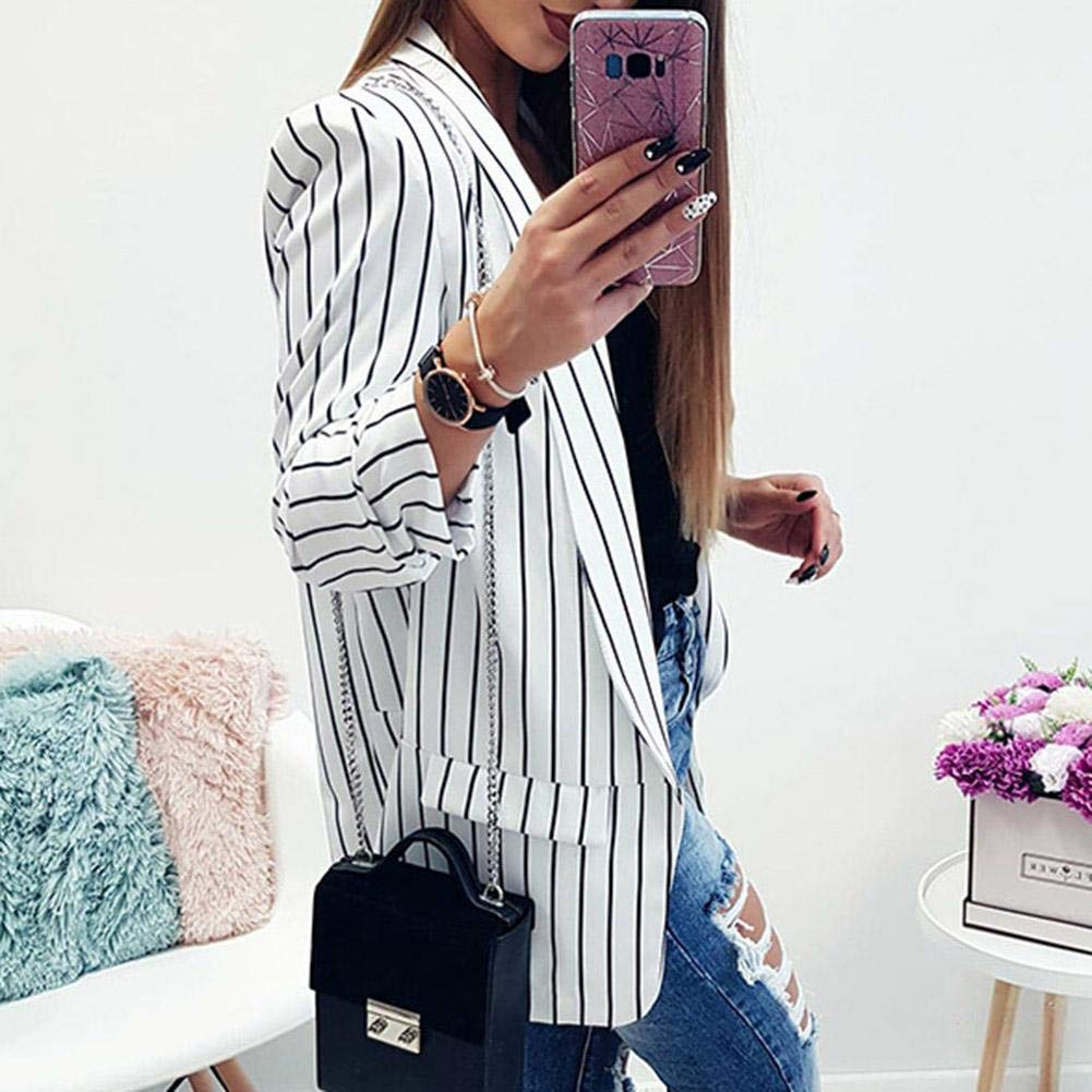 childplaymate european autumn women stripe casual office wear blazers cardigans jacket