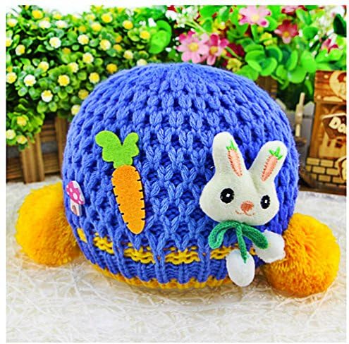 Cute Soft & Cozy Warm Knitted Wool Baby Hat Cap [0-2 Years]