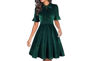 RANPHEE Women Summer Floral Ruffle Sleeve Wear to Work Church Wedding Guest Party Dresses