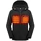 ORORO Women's Slim Fit Heated Jacket with Battery Pack and Detachable Hood