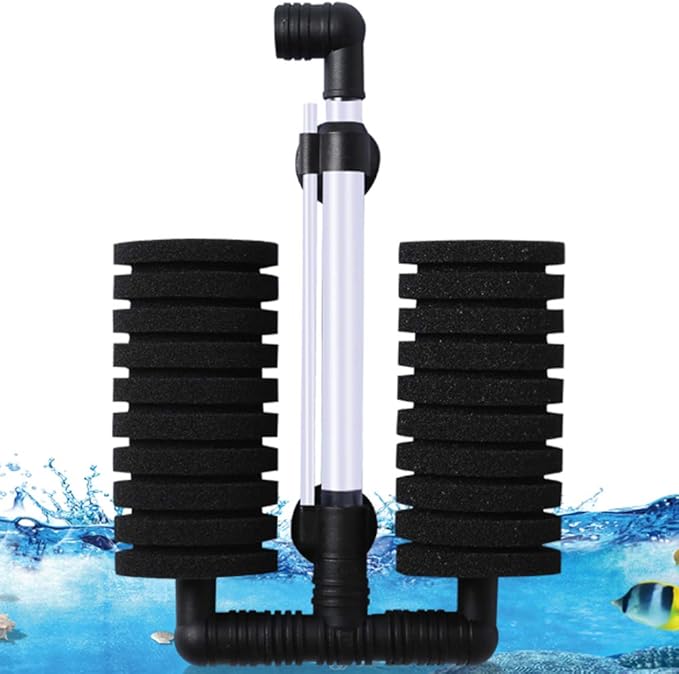 kayhan Aquarium Bio Sponge Filter Air Pump Double Filter