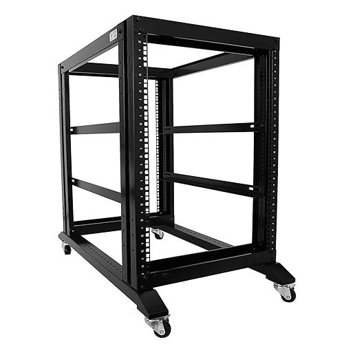 Raising Electronics Server Rack Open Frame Rack 4 Post 19 inch ...