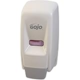 GOJO 903412 Bag-in-Box Liquid Soap Dispenser, 800mL, 5 3/4w x 5 1/2d x 11 1/8h, White