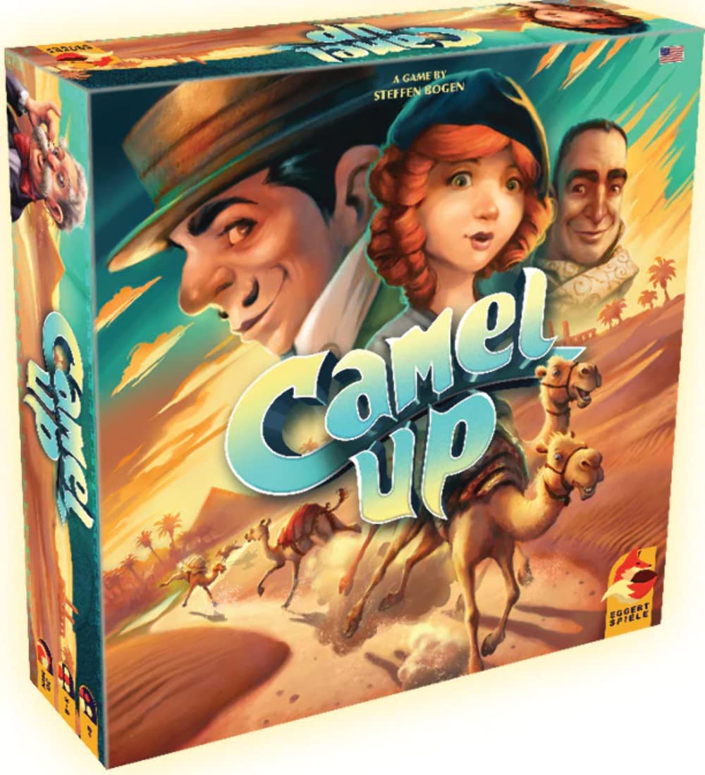Plan B Games | Camel Up: 2nd Edition | Board Game | Ages 8+ | 3-8 Players | 30-45 Minute Playing Time
