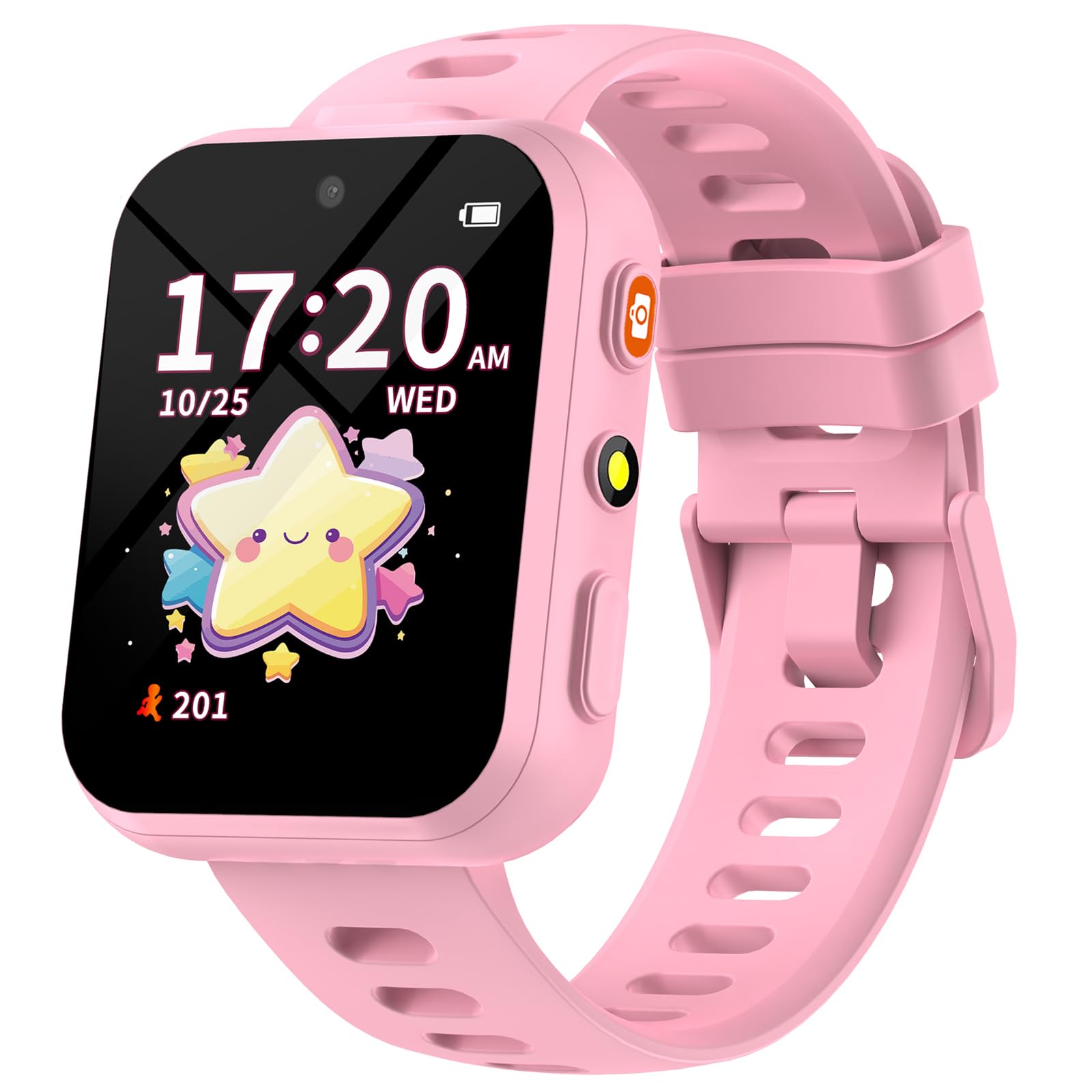 Photo 1 of ****MISSING CHARGER***UNKNOWN IF FUNCTIONAL****FINAL SALE NO RETURNS**** BIGGERFIVE Smart Watch for Kids with Dual Cameras, 30 Puzzle Games, Video & Music Player, Audiobooks, Flashlight, Pedometer, Calculator, Educational Toys Birthday Gifts for Boys Girl