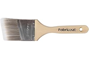 Fabricoat Paintbrush – Angled Cutting in Paint Brush - Firm Bristled Brush with Wooden Handle - Use to Apply Fabric Paint (60mm / 2.5 inch)