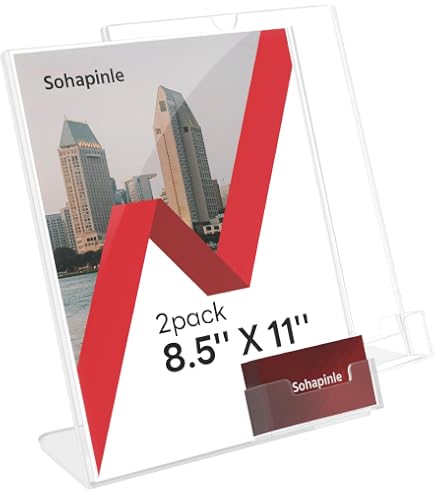 Business Card Holder Zavekia 8.5 X 11 Acrylic Sign Holder Business Card Holder Zavekia 8.5 X 11 Acrylic Sign Holder
