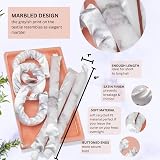 Kitsch Satin Pillow Rollers 6pc Marble Heatless Hair Curler Overnight view 2