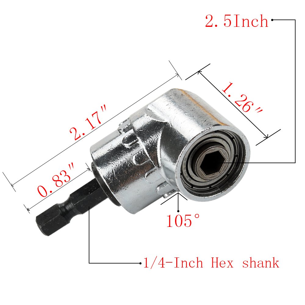 0.36.5mm Keyless Quick Change Drill Chuck Adapter Converter 2pc silver