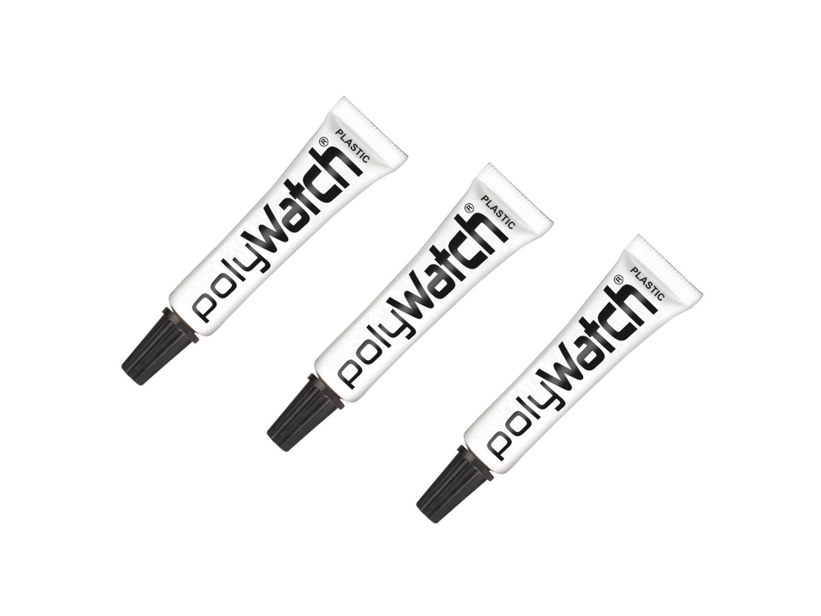 POLYWATCH 3-Piece Plastic Scratch Remover, Single Tube (Plastic Polish) for Watches & Acrylic Glass