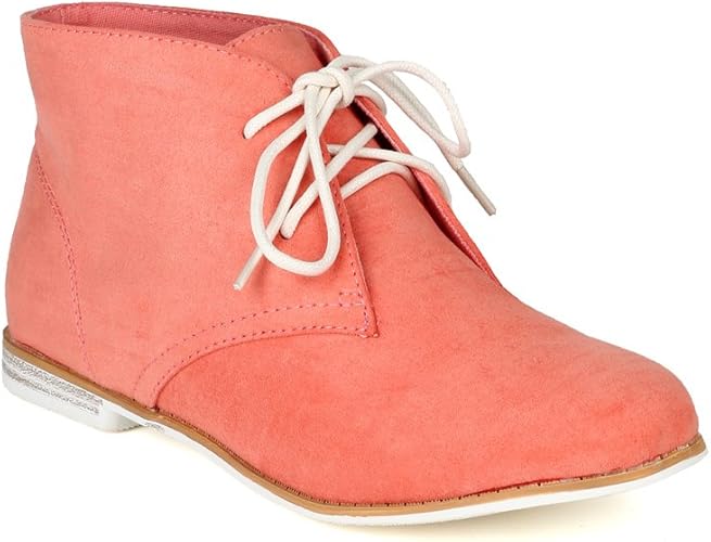 suede lace up booties flat