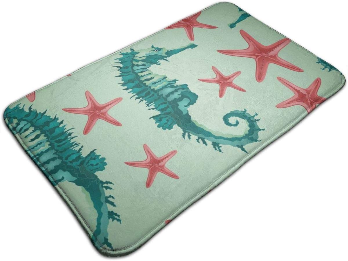 Seahorse and Starfish Carpet Soft Bedroom Rugs Floor Rugs