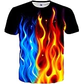 EOWJEED Men Women T-Shirts Unisex 3D Print Short Sleeve Crewneck Graphic Tees